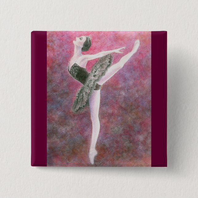 Black Swan Button (Front)