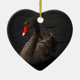 Black Swan Ceramic Tree Decoration
