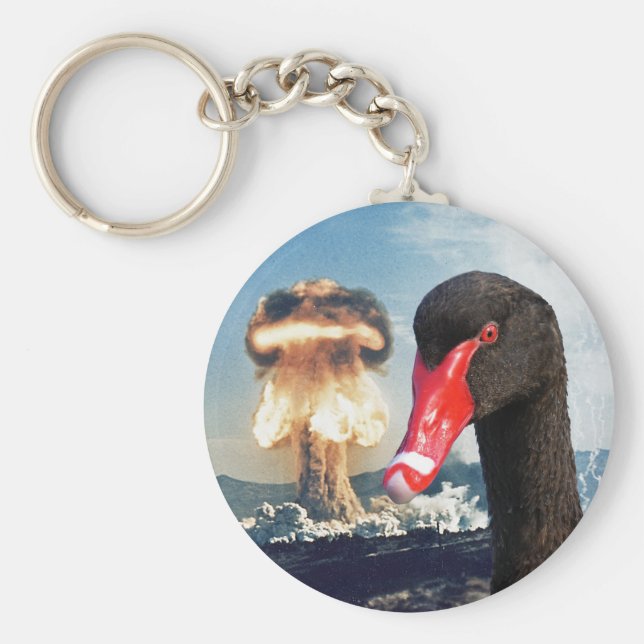 Black Swan Disaster Key Ring (Front)