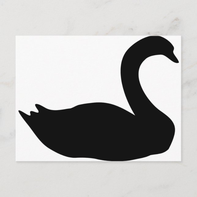 black swan icon postcard (Front)