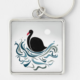 Black Swan Key Ring