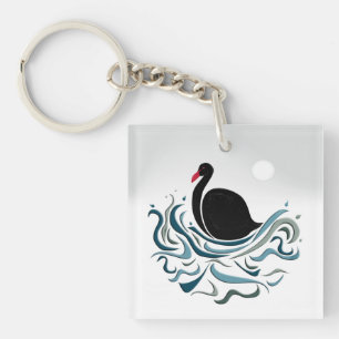 Black Swan Key Ring