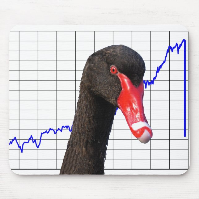 Black Swan Market Crash Mouse Mat (Front)