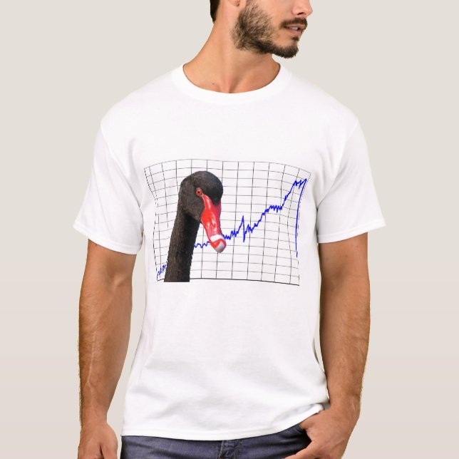 Black Swan Market Crash T-Shirt (Front)
