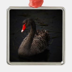 Black Swan Metal Tree Decoration