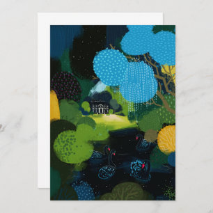 Black Swan on the Lake Invitation