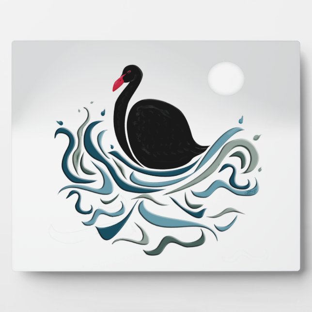 Black Swan Plaque (Front)