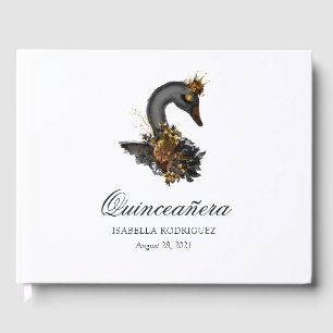 Black Swan Quinceañera Guest Book