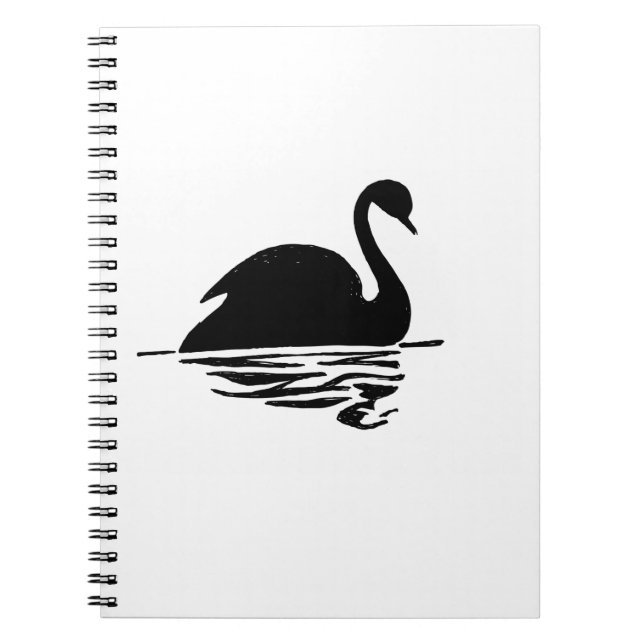 Black Swan Silhouette Notebook (Front)
