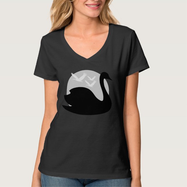 black swan tail risk T-Shirt (Front)