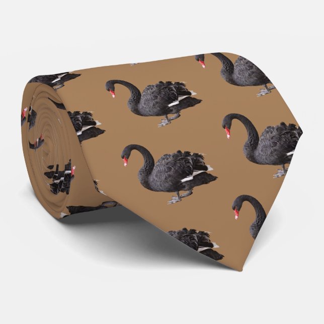 Black Swan Tie (Rolled)
