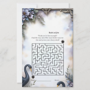 Black Swan Wedding Frame – Gothic Romance Love