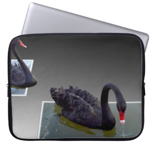 Black Swans Swimming In Ponds 15inch Laptop Sleeve