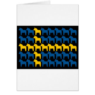 Black Sweden Dala Flag