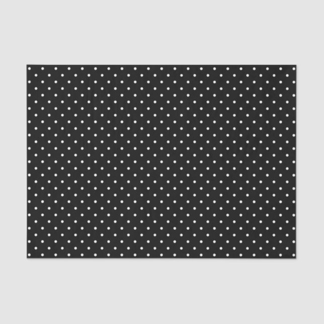 Black Swiss Dots | Tissue Paper (Front)