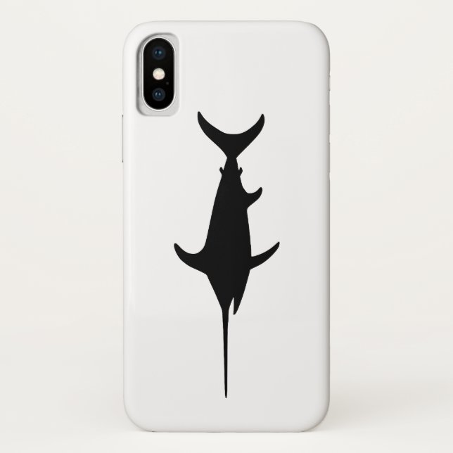 Black Swordfish Case-Mate iPhone Case (Back)