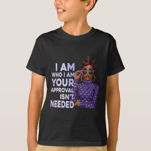 Black Sy Queen African American History Afro Ladie T-Shirt