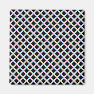 Black Symmetric Diamonds with Gradient Frames Magnet