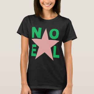 Black T-shirt for women NOEL 7 STAR