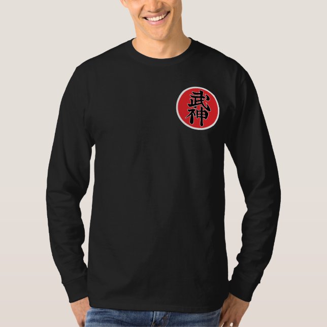 Black t-shirt Long Mango Shidoshi (Front)