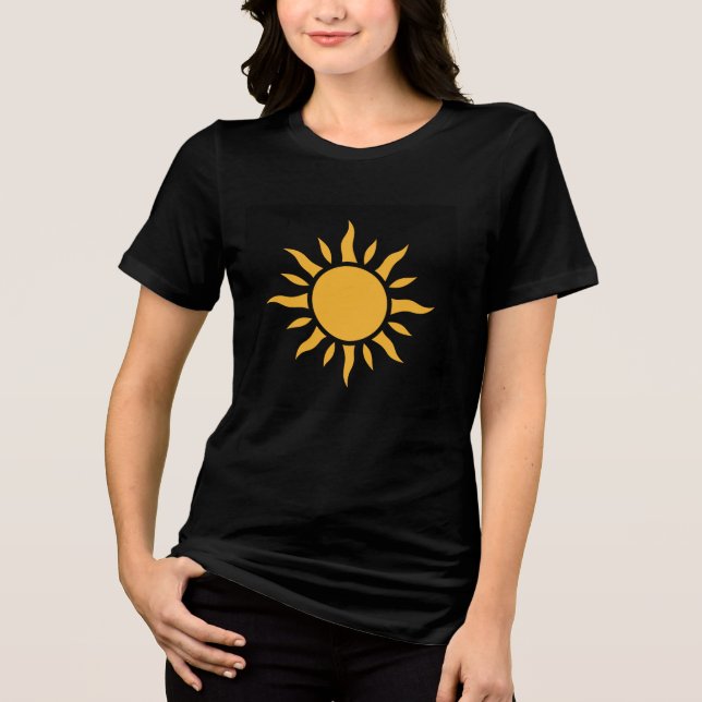 black t-shirt Tri-Blend shirt (Front)
