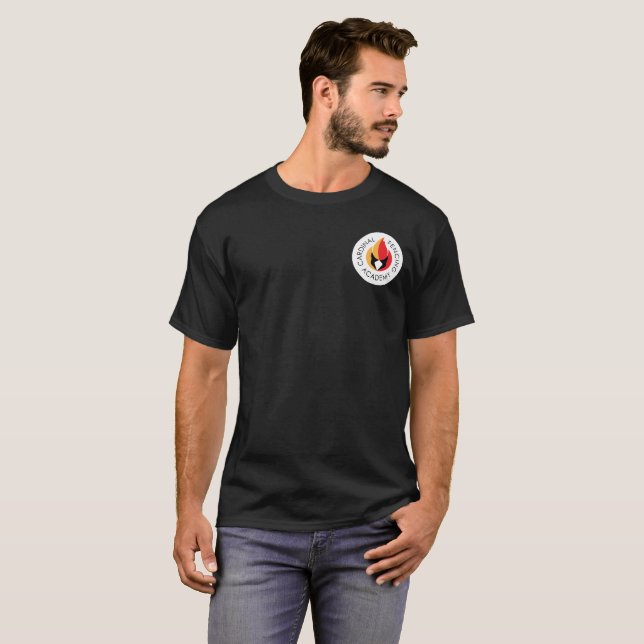 Black T-Shirt With CFA Logo (Front Full)