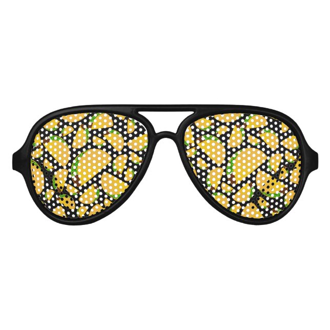 Black tacos aviator sunglasses (Front)