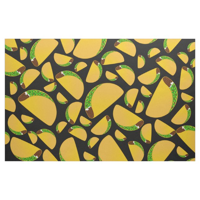 Black tacos fabric (Yard)