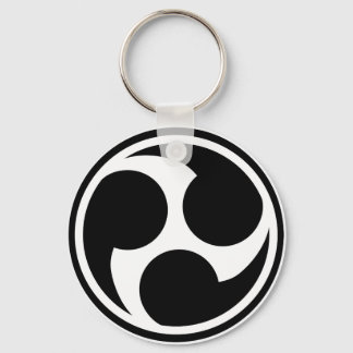 Black Taiko Mitsudomoe Key Ring