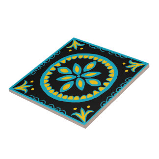 Black Talavera Tile
