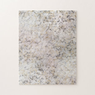 Black Tan and White Marble Pattern Jigsaw Puzzle