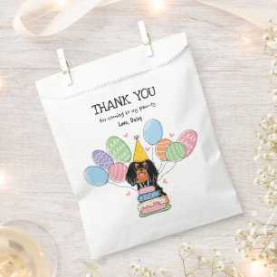 Black Tan Cavalier King Charles Spaniel Favour Bags
