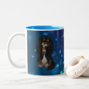 Black & Tan Cavalier King Charles Spaniel Two-Tone Coffee Mug
