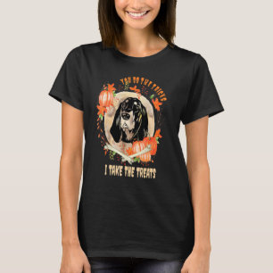 Black & Tan Coonhound Dog Owner Halloween Humour T-Shirt