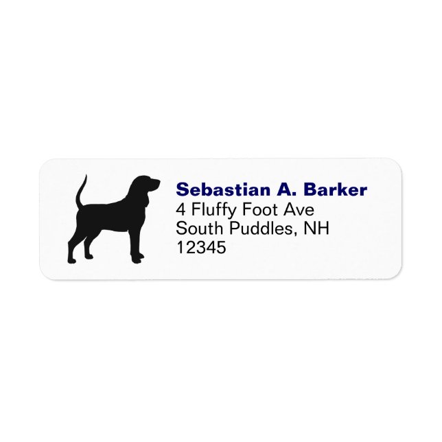 Black & Tan Coonhound Silhouette (Front)