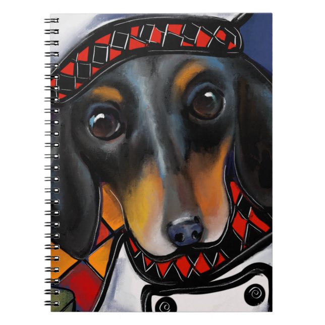 Black Tan Dachshund    Notebook (Front)