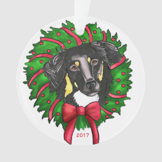 Black & Tan English Shepherd ornament