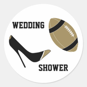 Black & Tan Football Themed Envelope Seal