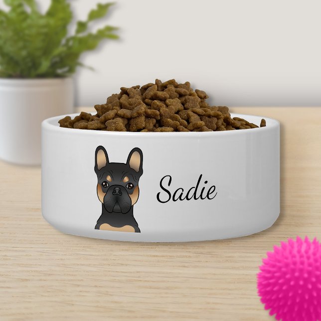 Black & Tan French Bulldog / Frenchie Dog & Name (Creator Uploaded)