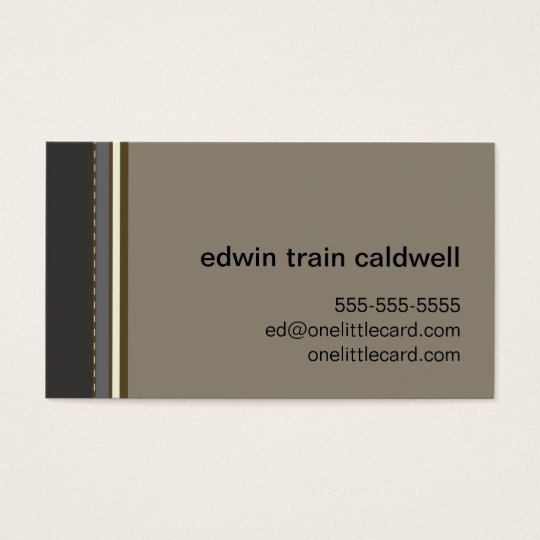 Black & Tan Stripes Card