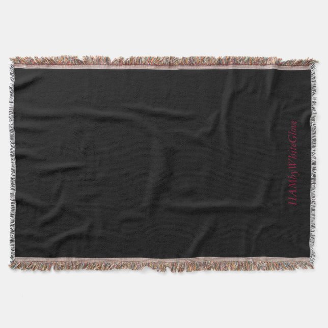 Black/Tan - Throw Blanket - HAMbyWhiteGlove (Front)