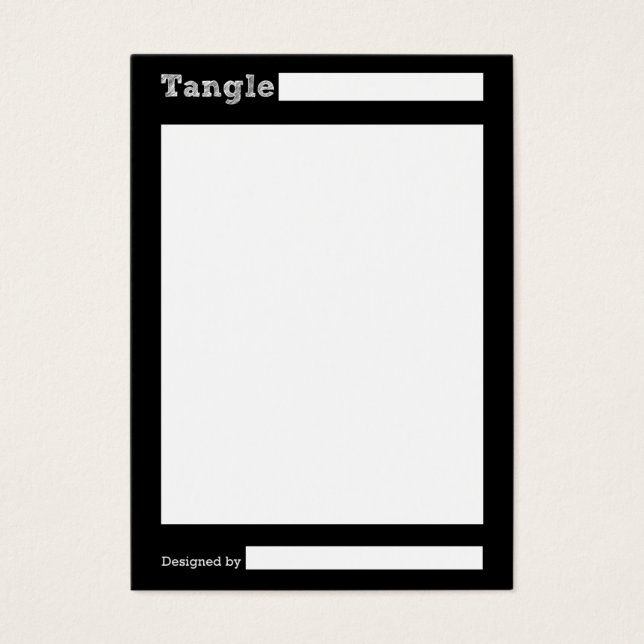Black Tangle Cards (Front)