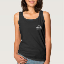 Black Tank - black and white line feet