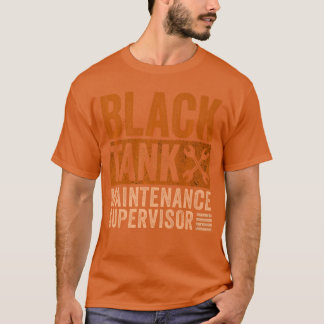 Black Tank Maintenance Supervisor Funny Fathers Da
