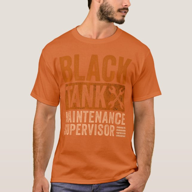 Black Tank Maintenance Supervisor Funny Fathers Da (Front)