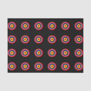 black target tissue paper