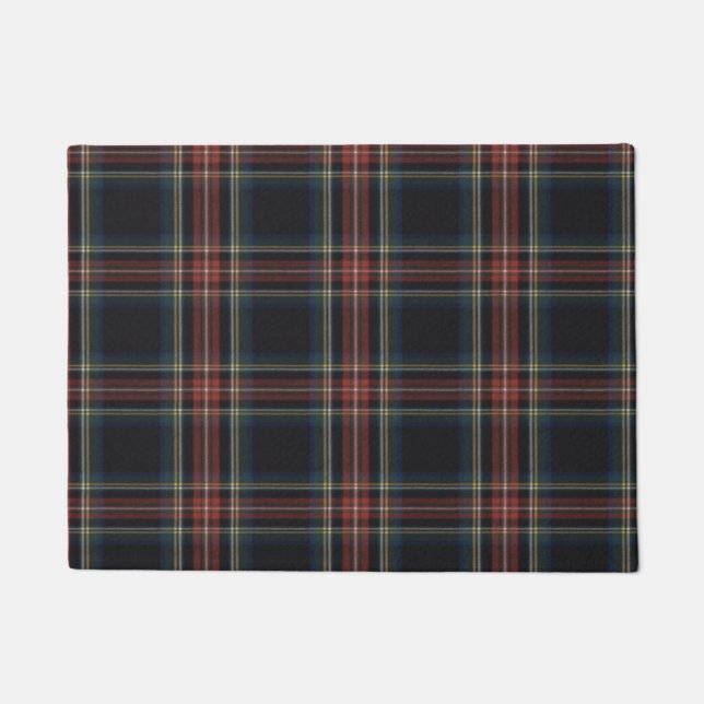 Black Tartan 18" x 24" Door Mat (Front)
