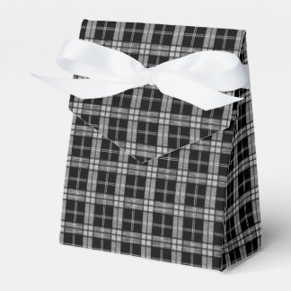 Black Tartan Favour Box