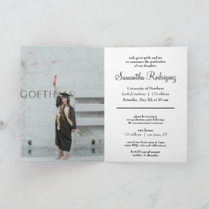 Black Tassel Graduation Announcement