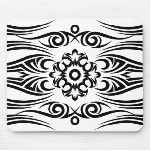 Black Tattoo Tribal 1 Mouse Mat
